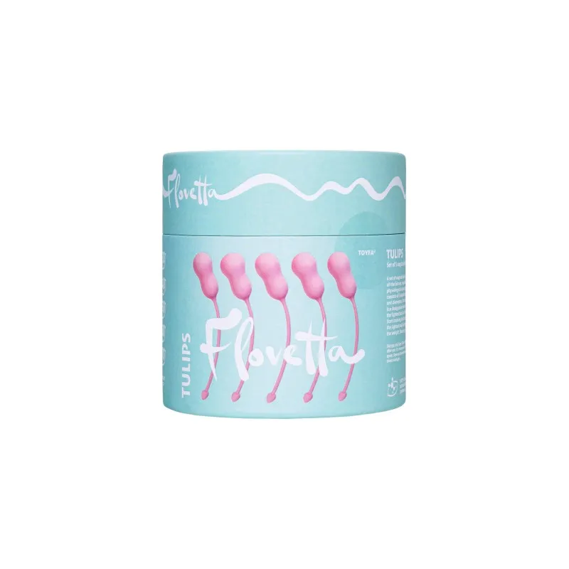 Изображение Flovetta by toyfa, Китай Набор вагинальных шариков Flovetta by Toyfa TULIPS, силикон, розовый, 5,3 см