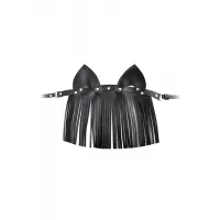 Фото Штучки-дрючки, Россия Маска Штучки-дрючки «Кошка с бахромой», кожа, черная