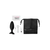 Фото Lovense, США Анальная втулка LOVENSE Hush 2 (M), силикон, черная, 13,5 см, Ø 4,4 см