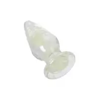 Фото Sexus Glass Анальная втулка Sexus Glass светящаяся в темноте, стекло, прозрачная, 9,8 см