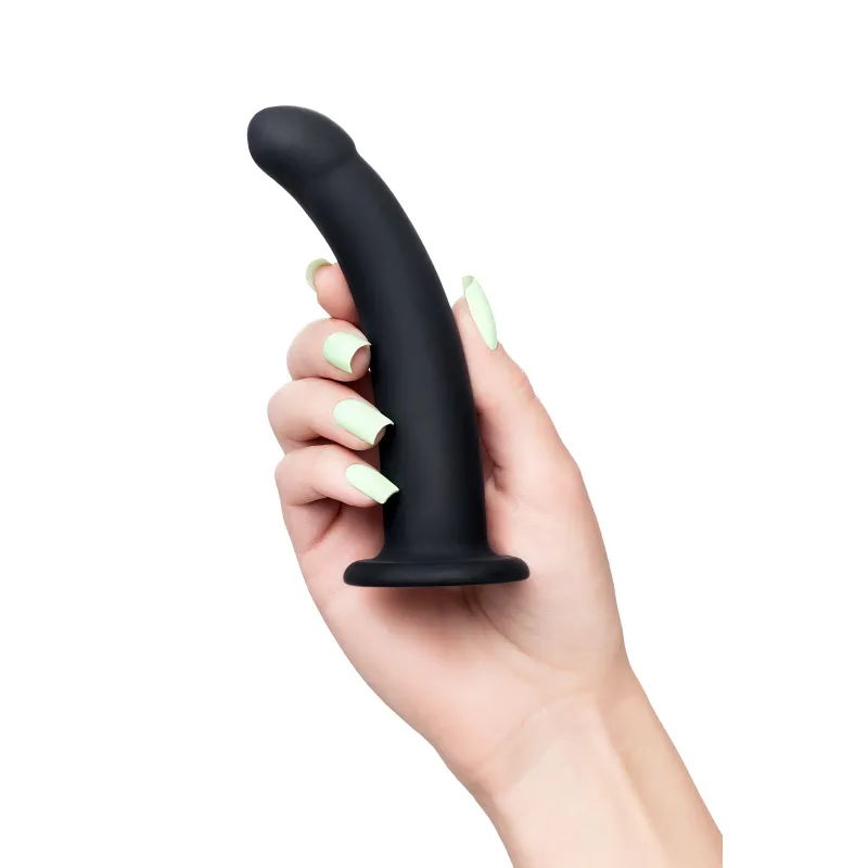 Фото POPO Pleasure by TOYFA Анальный фаллоимитатор POPO Pleasure by TOYFA Serpens с изгибом S, силикон, черный, 13 см