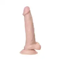 Изображение RealStick Nude by TOYFA Реалистичный вибратор RealStick Nude, PVC, 7 режимов вибрации, телесный.