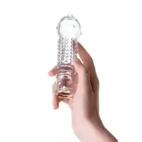 Изображение A-toys by TOYFA Насадка на пенис A-Toys by TOYFA Dond, TPR, прозрачный, 14,7 см
