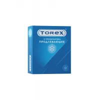 Изображение Torex Презервативы Torex, продлевающие, латекс, 18 см, 5,2 см, 3 шт.
