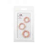 Изображение TOYFA Basic Набор эрекционных колец на пенис TOYFA Basic, PVC, телесный, Ø 3,5/3/2 с