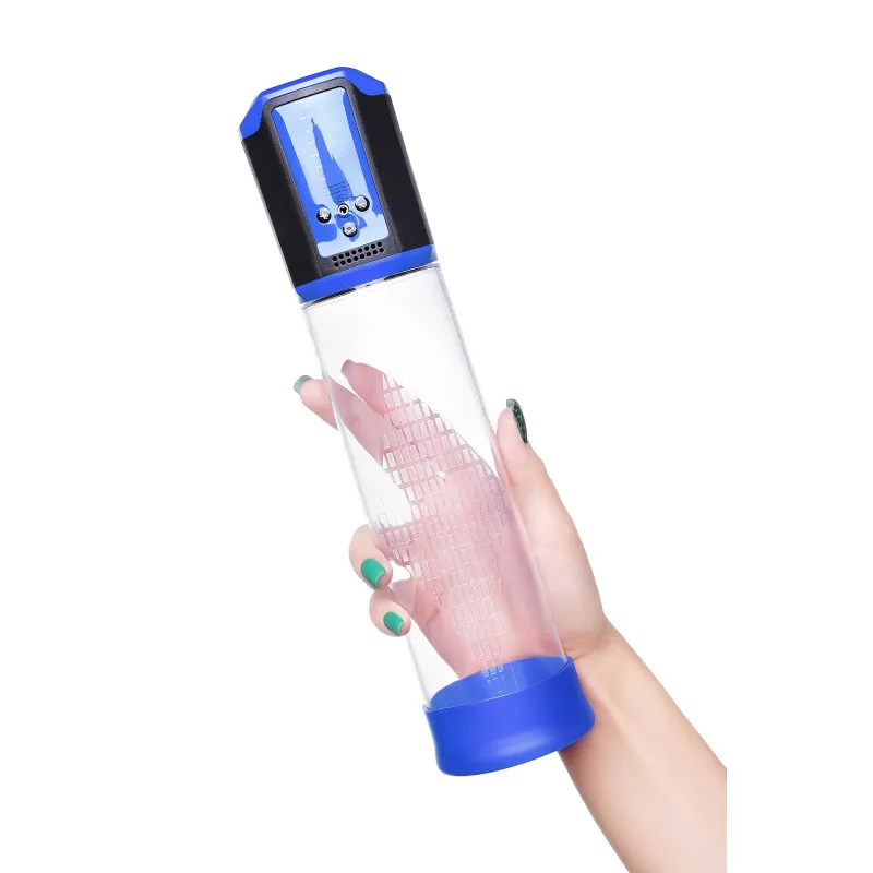 Фото Sexus Men Автоматическая помпа для пениса Sexus Men Expert Ragnar, ABS-пластик, синяя, 29 см