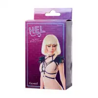 Изображение H.E.L. Стреп H.E.L. Kendall, текстиль + перья, черный, OS
