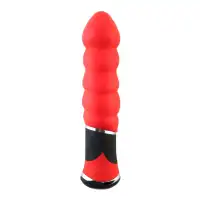 Фото Black & Red by TOYFA Вибратор TOYFA Black & Red, 10 режимов вибрации, силиконовый, красный, 11,4 см