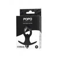 Изображение POPO Pleasure by TOYFA Анальная вибровтулка-расширитель POPO Pleasure by TOYFA Cordis S, силикон, черная, 10 см, Ø 4 см