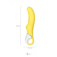 Фото Satisfyer, Германия Нереалистичный вибратор Satisfyer Vibes Yummy Sunshine, силикон, желтый, 22,5 см.