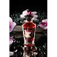 Фото Shunga, Канада Масло массажное для тела Shunga «Клубника и шампанское»Sparkling Strawberry Wine,разогревающее,100мл