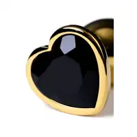 Изображение Metal by TOYFA Анальный страз Metal by TOYFA, металл, золотистый, с кристаллом цвета турмалин, 8 см, Ø 3,4 см, 85 г