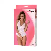 Изображение Candy Girl, Гонконг Боди Candy Girl Senna, кружево, сетка, белый, XL