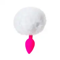 Изображение ToDo by Toyfa Анальная втулка с хвостом ToDo by Toyfa Sweet bunny, силикон, розовый, 13 см, Ø 2,8 см, 43 г