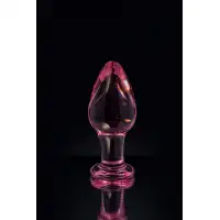Фото Sexus Glass Анальная втулка Sexus Glass, стекло, розовая, 10 см, Ø 4 см