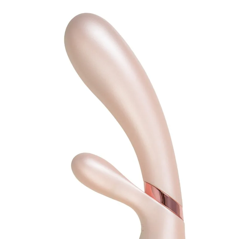 Фото Satisfyer, Германия Вибратор Satisfyer Hot Lover Connect App с клиторальным стимулятором, золотистый, 20,4 см