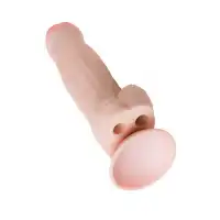 Изображение Lovetoy, Китай Фаллоимитатор-гигант LoveToy, реалистичный, TPE, телесный, 26 см, Ø 7,5 см