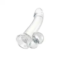 Изображение A-toys by TOYFA Реалистичный фаллоимитатор A-Toys by TOYFA Cryst, TPE, прозрачный, 15 см
