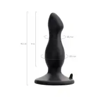 Изображение POPO Pleasure by TOYFA Анальная втулка POPO Pleasure by TOYFA Antlia, силиконовая, черная,10,5 см