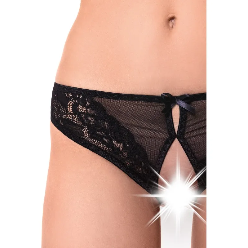 Изображение Erolanta Lingerie Эротические трусики Erolanta Pauline, черный (50-52)