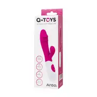 Фото A-toys by TOYFA Вибратор с клиторальным стимулятором TOYFA A-Toys  Area, Силикон, Розовый, 19,5 см