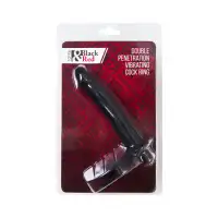 Фото Black & Red by TOYFA Насадка на пенис для двойного проникновения Black&Red by TOYFA, силикон, чёрный, 19 см