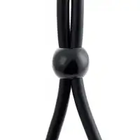 Изображение A-toys by TOYFA Лассо на пенис A-Toys by TOYFA Riat с двумя бусинами, силикон, черное, 19,5 см