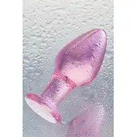Фото Sexus Glass Анальная втулка Sexus Glass, стекло, розовая, 10 см, Ø 4 см