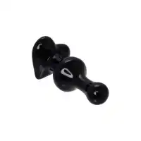 Фото Sexus Glass Анальная втулка Sexus Glass, стекло, черная, 9,8 см