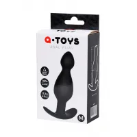 Фото A-toys by TOYFA Анальная пробка A-Toys by TOYFA Veres, размер M, силикон, черная, 11,5 см