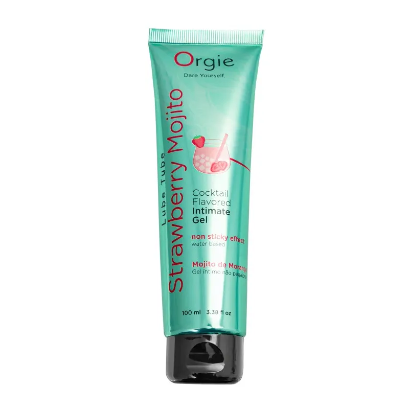 Фото Orgie, Португалия Интимный гель ORGIE Lube Tube Strawberry Mojito на водной основе, со вкусом клубничного мохито,100мл
