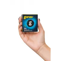Изображение GANZO Презервативы GANZO XXL увеличенные, латекс, 19 см, 5,5 см, 3 шт.