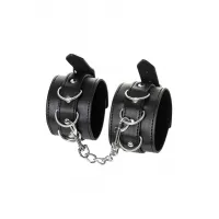 Фото  Поножи Anonymo #0153, PU кожа, черные, 26,5 см