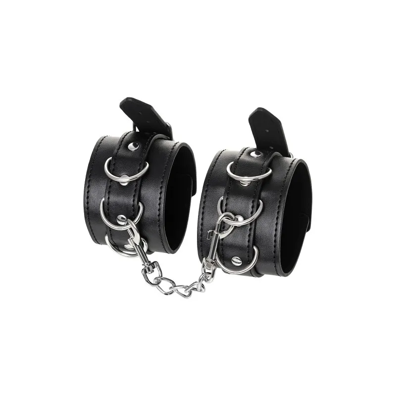 Фото  Поножи Anonymo #0153, PU кожа, черные, 26,5 см