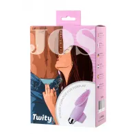 Изображение JOS Вибронасадка на палец JOS TWITY для прелюдии, силикон, розовая, 10,2 см