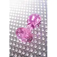 Изображение Sexus Glass Анальная втулка Sexus Glass, стекло, розовая, 8,5 см