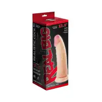 Фото  Фаллоимитатор неоскин - СУПЕРГИГАНТ с присоской, Lovetoy, TPR, телесный, 32 см