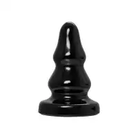 Фото  Анальная втулка POPO Pleasure by TOYFA Monoceros, PVC, черная, 15 см, Ø 7 см