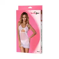 Изображение Candy Girl, Гонконг Комбинация и стринги Candy Girl Neve белые, XL