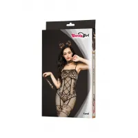 Фото Candy Girl, Гонконг Костюм кошки Candy Girl Kandi (костюм-сетка,топ,трусы с хвостом,чокер,головной убор), черный,OS