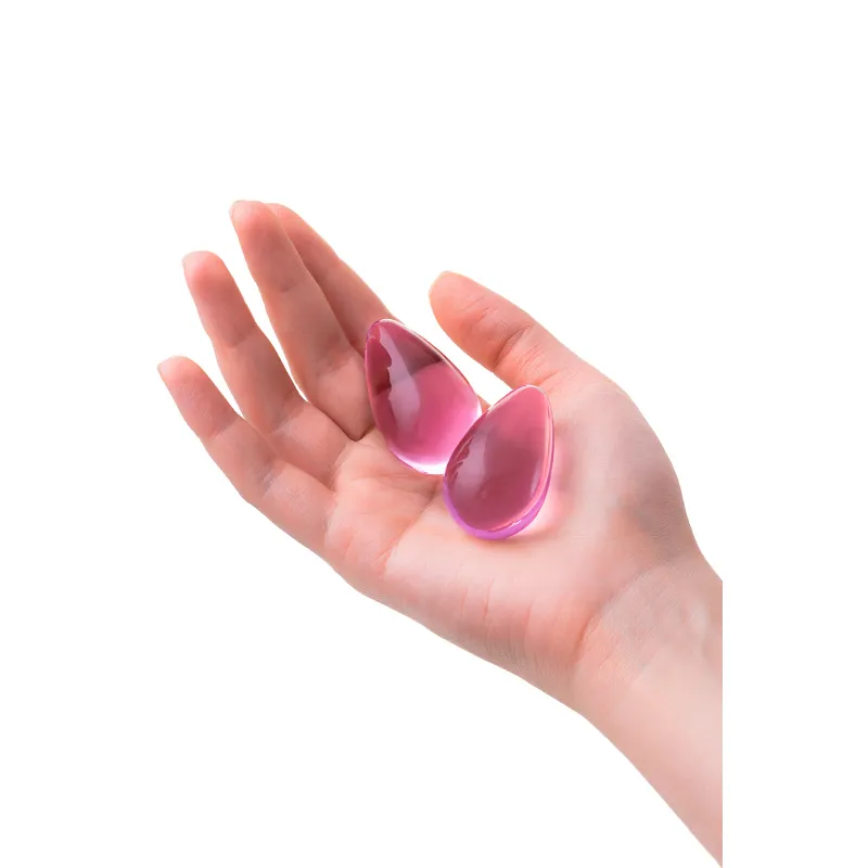 Фото Sexus Glass Вагинальные шарики Sexus Glass, стекло, розовые, Ø 2,7 см