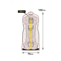Фото  Мастурбатор MAGIC EYES Uniforms NUDE blazer R, TPE, белый, 17 см