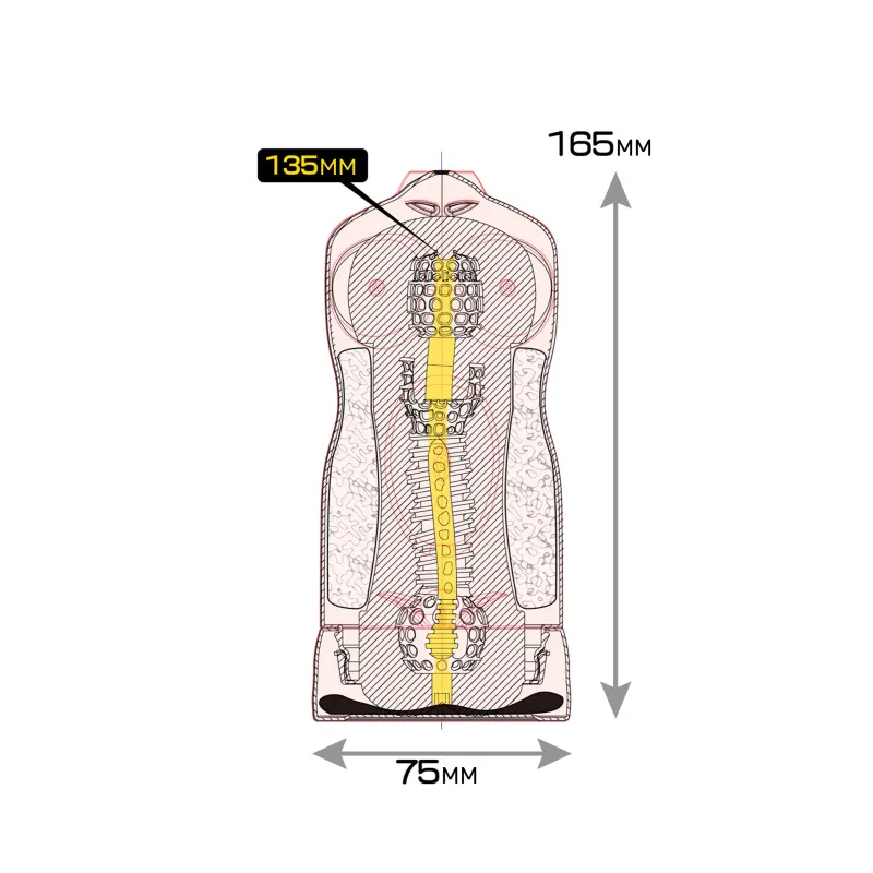 Фото  Мастурбатор MAGIC EYES Uniforms NUDE blazer R, TPE, белый, 17 см
