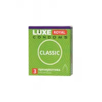 Фото Luxe Презервативы Luxe, royal, classic, 18 см, 5,2 см, 3 шт.