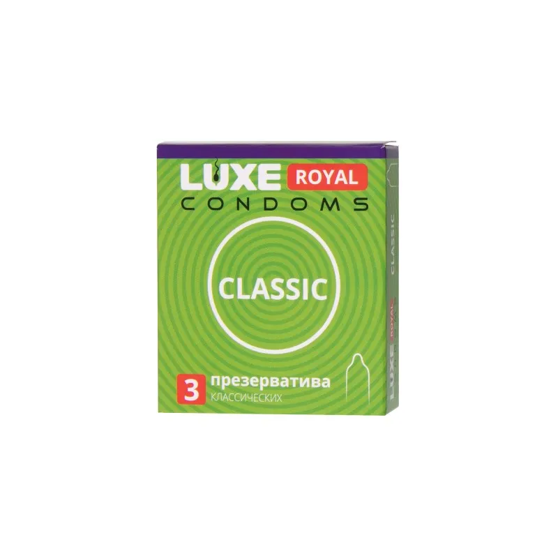 Фото Luxe Презервативы Luxe, royal, classic, 18 см, 5,2 см, 3 шт.