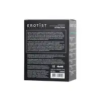 Фото Erotist Чехол для мошонки Erotist Attraction с эрекционным кольцом и вибрацией, силикон, черный, 6,5 см