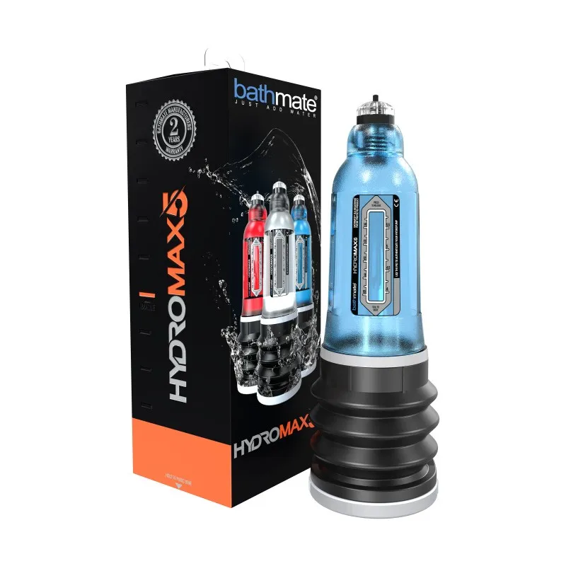Изображение Bathmate, Великобритания Помпа для пениса Bathmate HYDROMAX5, ABS пластик, голубая, 26 см (аналог Hydromax X20)