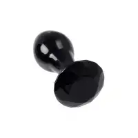 Фото Sexus Glass Анальная втулка Sexus Glass, стекло, черная, 8,5 см