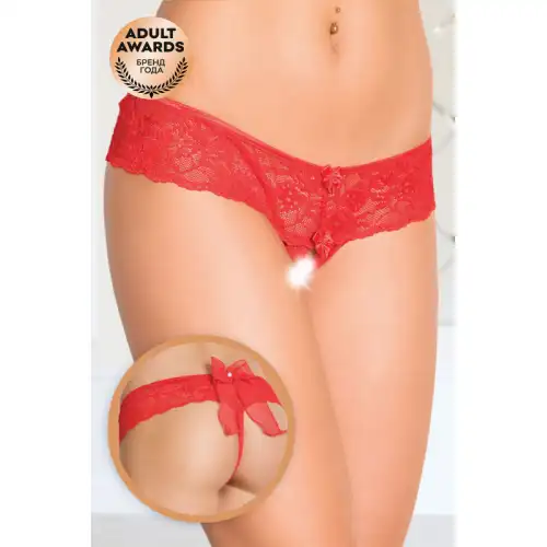 SoftLine Collection, Польша Шортики с бантиком открытые кружевные SoftLine Collection, красный, M/L — купить в Минске Изображение SoftLine Collection, Польша Шортики с бантиком открытые кружевные SoftLine Collection, красный, M/L