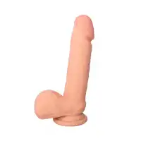 Изображение RealStick Elite by TOYFA Вибратор с пультом ДУ RealStick Elite Vibro, TPR, телесный, 10 режимов вибрации, 20 см